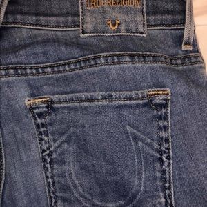True Religion size 28 LIV low rise relaxed skinny.